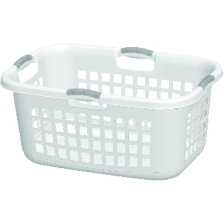 White Plastic Laundry Basket